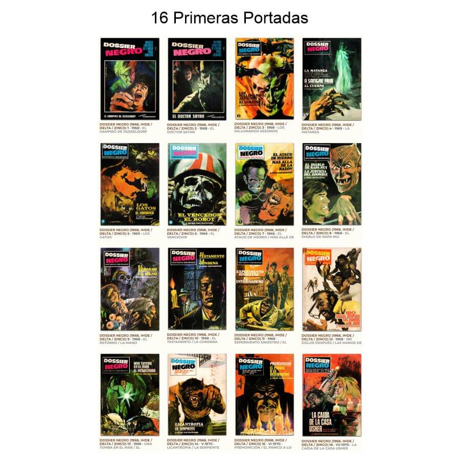 DOSSIER NEGRO - Colección Completa - 223 Tebeos En Formato PDF