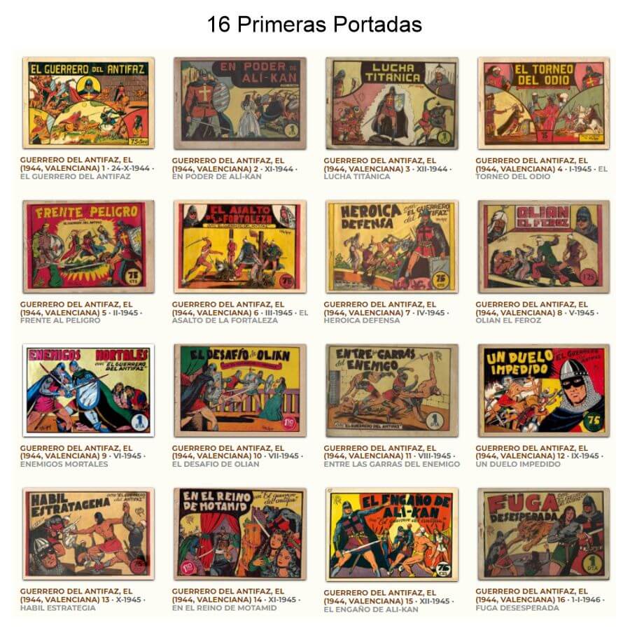 EL GUERRERO DEL ANTIFAZ - Colección Completa - 689 Tebeos En Formato PDF