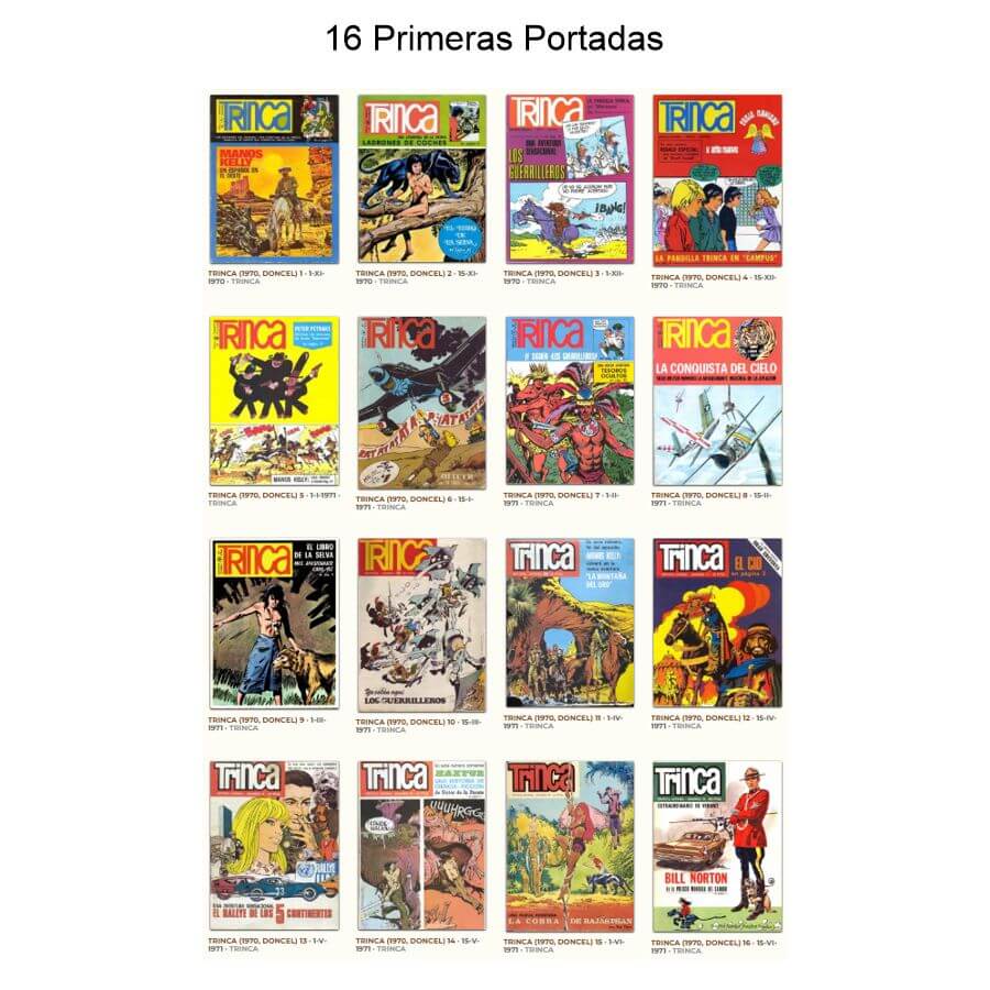 TRINCA - Colección Completa - 67 Tebeos En Formato PDF