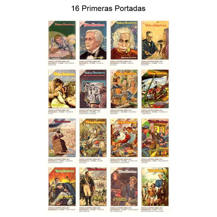 VIDAS ILUSTRES - Colección Completa - 338 Tebeos En Formato PDF