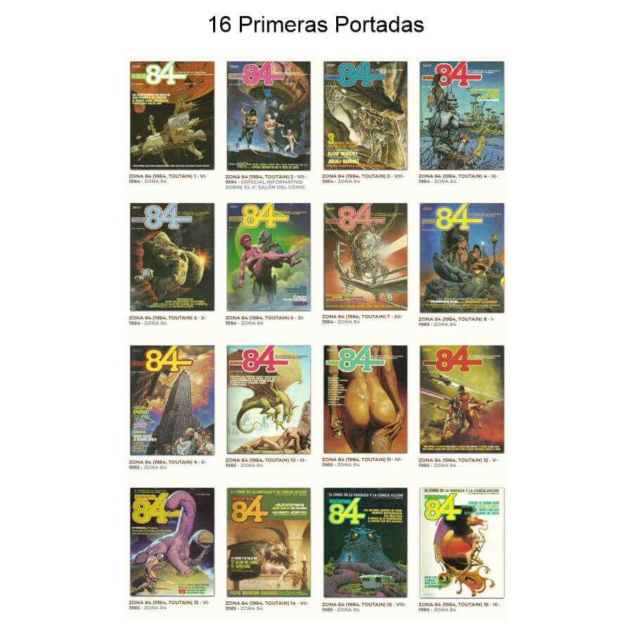 ZONA 84 - Colección Completa - 108 Tebeos En Formato PDF